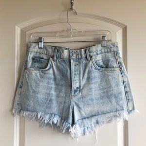 AGOLDE - Jaden High Rise Cut Off Jean Shorts